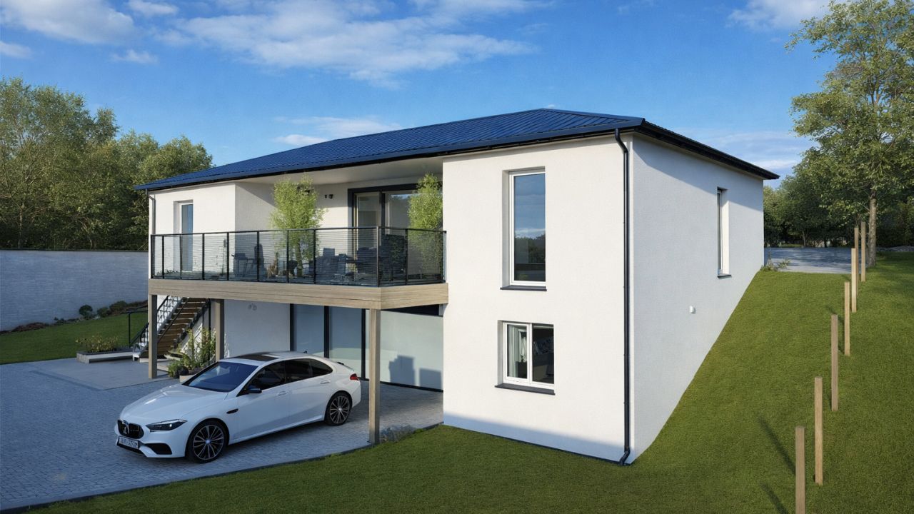 Maison moderne 5 pièces à Ambazac (87240) - Prix total 290 000 € - Terrain avec pente de 1 171 m²